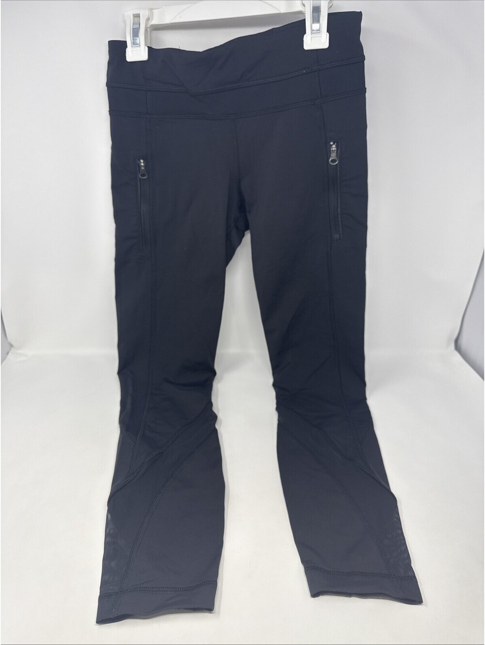 LULULEMON Womens Size 4 Black Zip Pockets Leggings